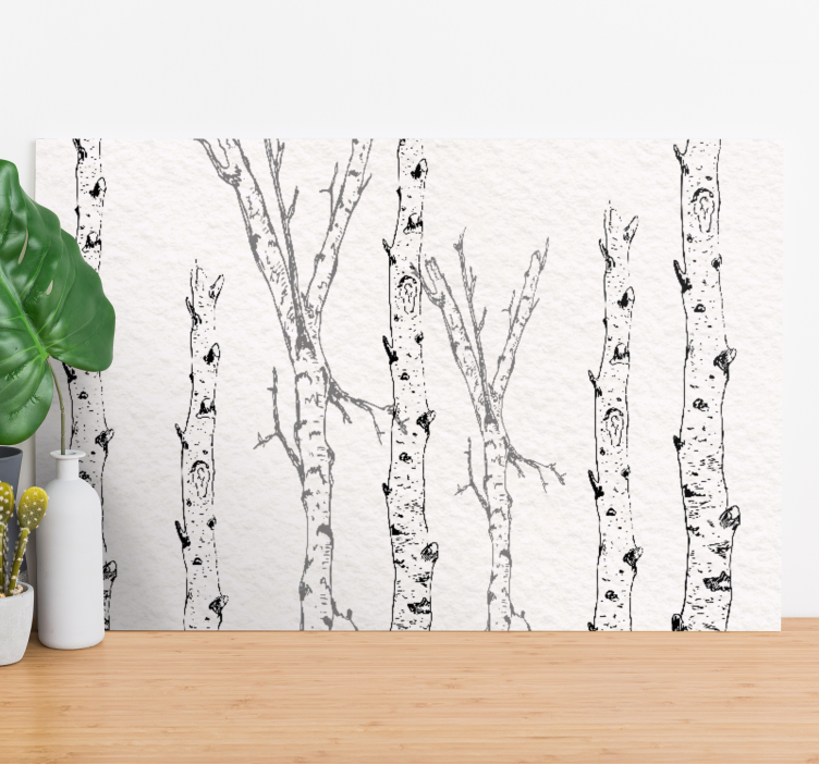 Minimalistische patronen Canvas bomen - TenStickers