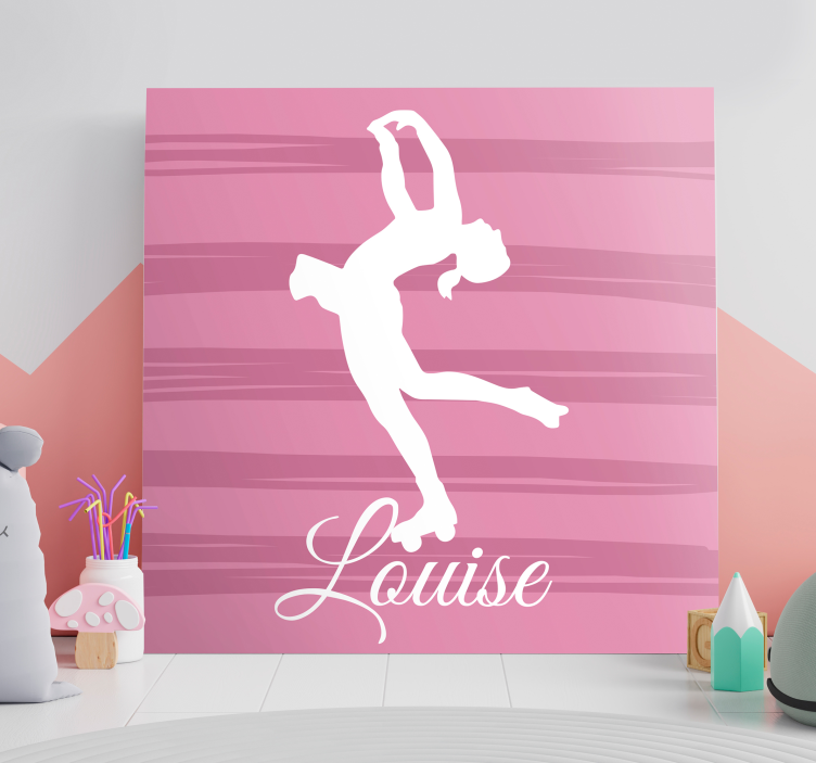 Balletdanser silhouet Canvas schilderij dansers - TenStickers