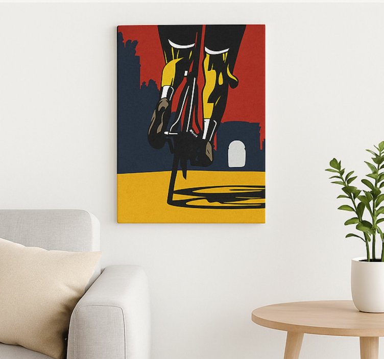 Benen dicht Canvas schilderij sport - TenStickers