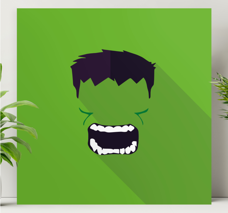 Canvas schilderij superhelden Groene superheld - TenStickers