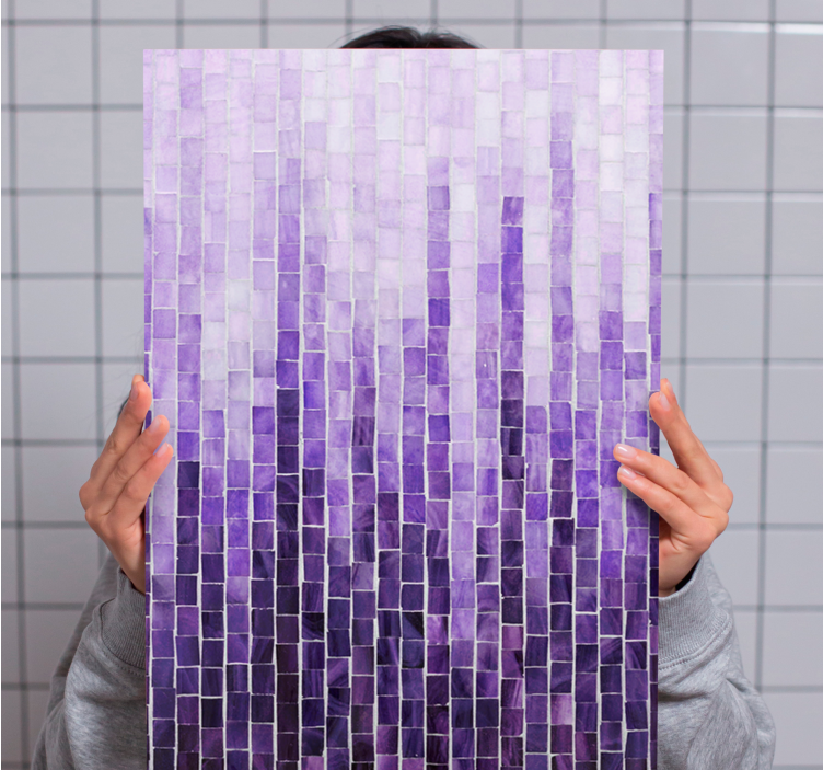 Canvas schilderij kunst Ombre effect tegels patroon - TenStickers