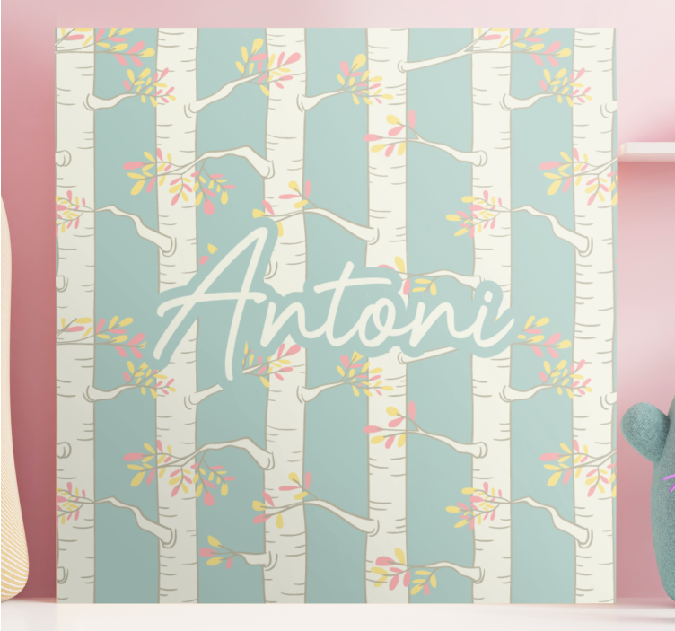 Canvas schilderij bloemen en planten berkebloesems - TenStickers