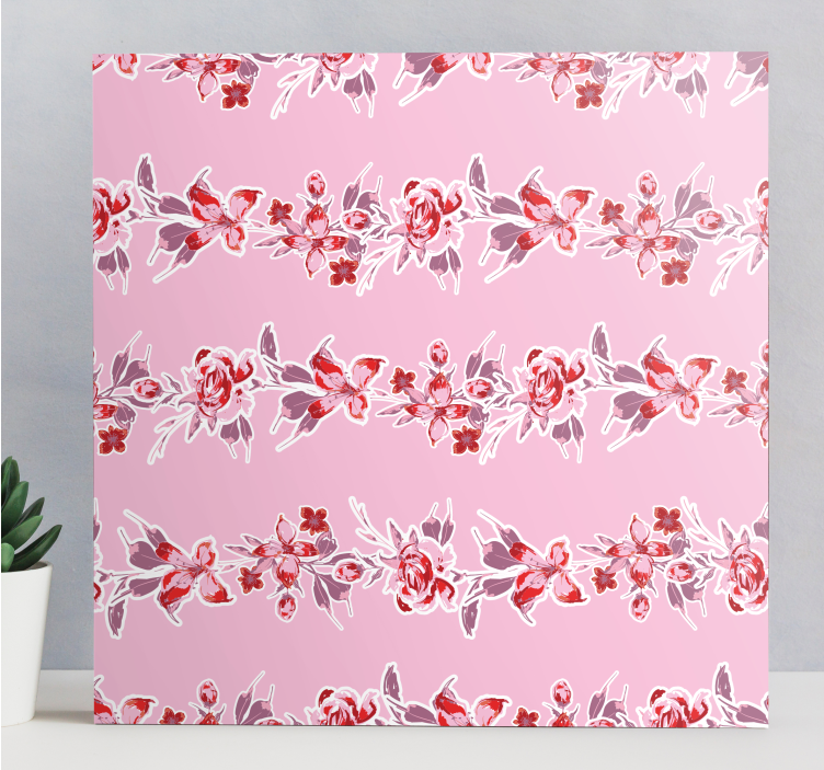 Canvas schilderij bloemen en planten botanische creatie - TenStickers