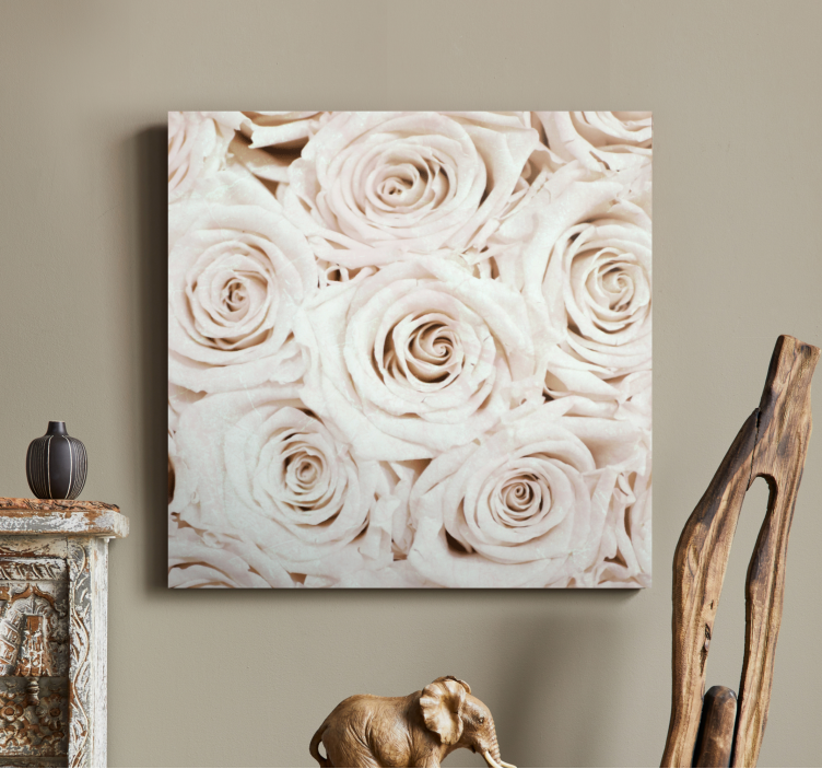 Canvas schilderij bloemen en planten gentle rozenbloesem - TenStickers