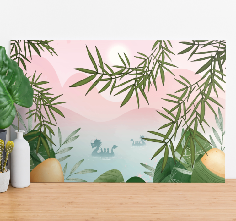 Canvas schilderij dinosaurus majestueus meerwezen - TenStickers