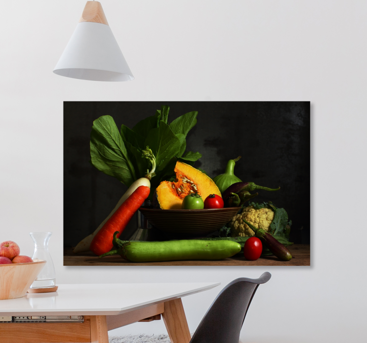 Canvas schilderij voor keuken Eten - TenStickers