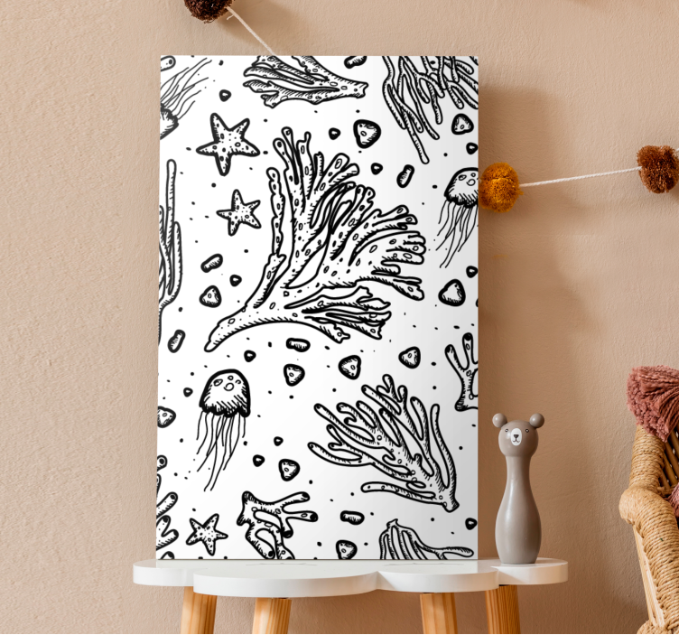 Canvas schilderij marine koraalrif leven - TenStickers