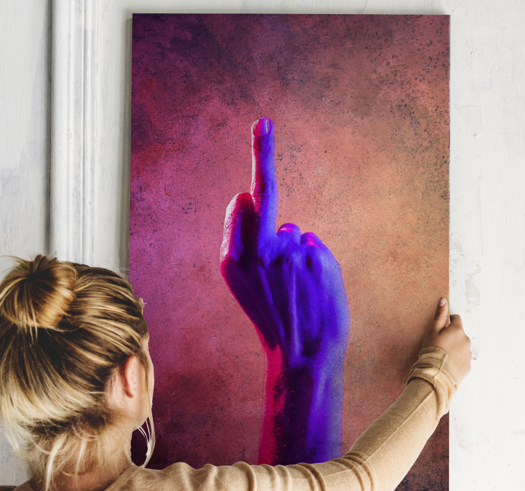 Canvas schilderij rustiek levendige gebaren - TenStickers