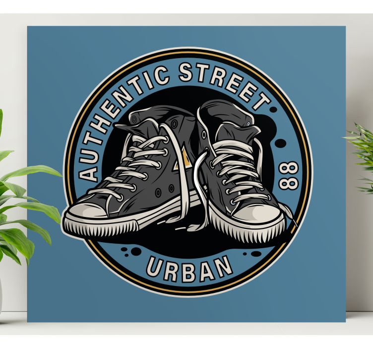 Canvas schilderij sport urban sneakers sfeer - TenStickers
