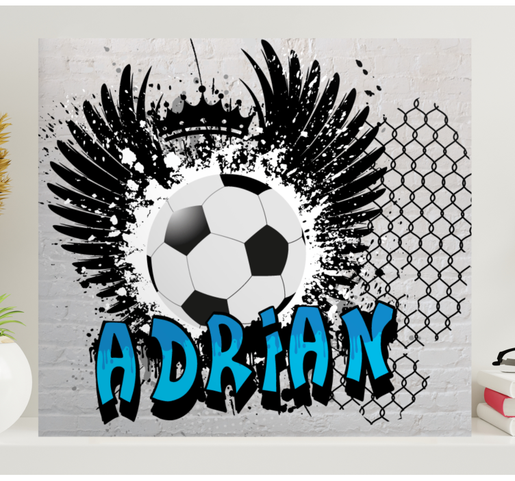 Canvas schilderij sport voetbal geïnspireerd ontwerp - TenStickers