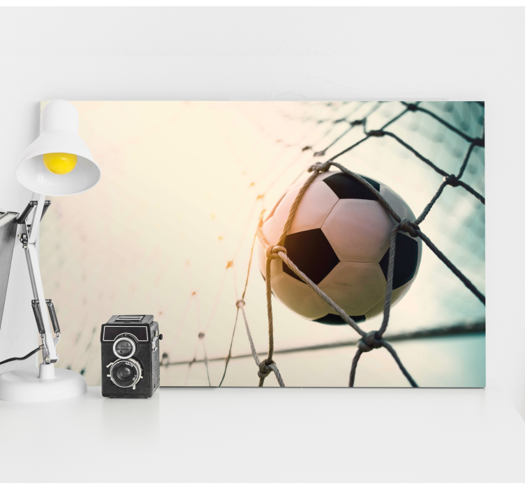Canvas schilderij sport voetbal goal - TenStickers