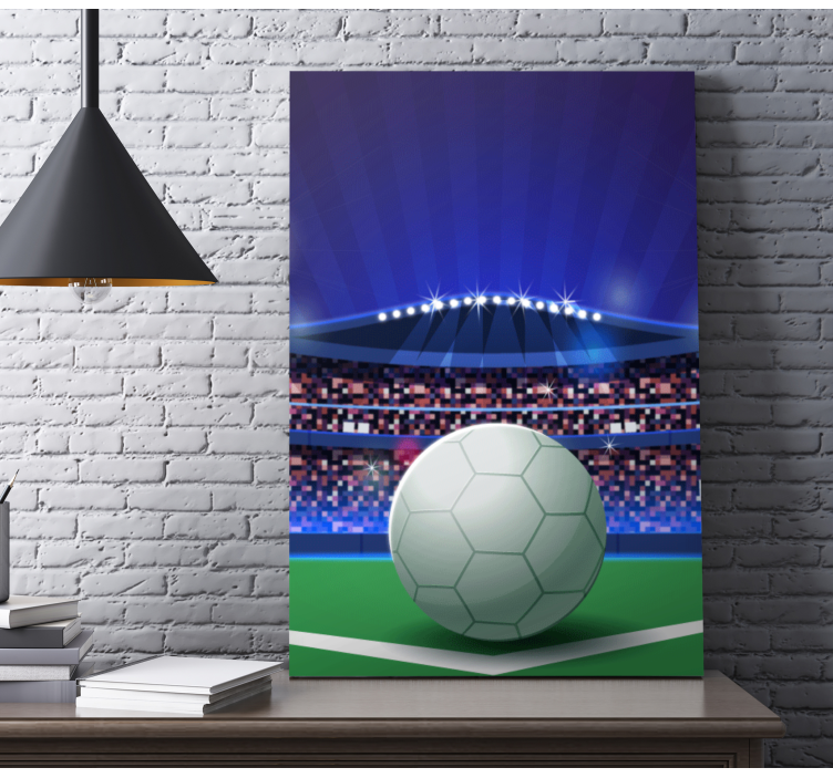 Canvas schilderij sport voetbalstadion scène - TenStickers