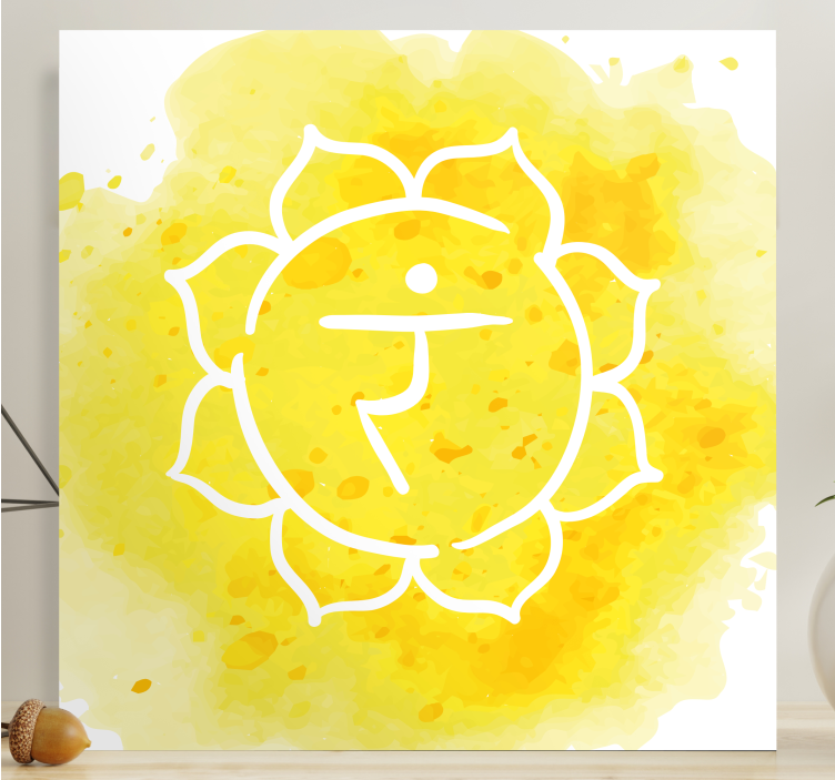 Canvas schilderij zen chakra symbool - TenStickers