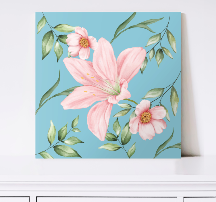 Canvas schilderijen bloemen romantisch - TenStickers