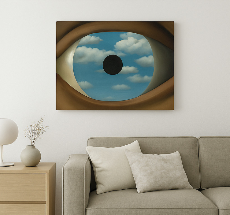 De valse spiegel Canvas schilderij kunst - TenStickers