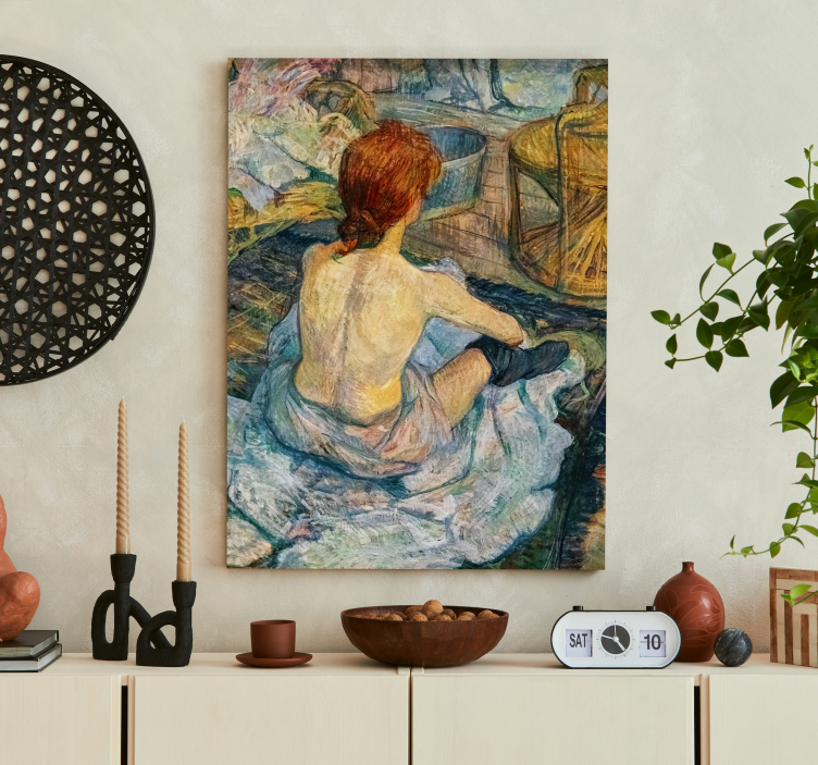 "La Toilette" canvas schilderij  - TenStickers
