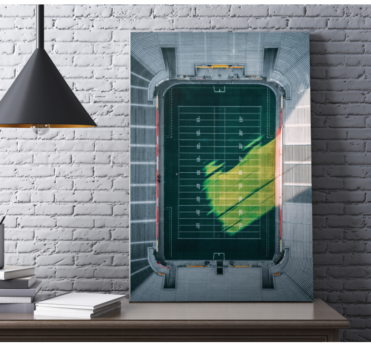 Luchtfoto van het stadion Canvas schilderij sport - TenStickers