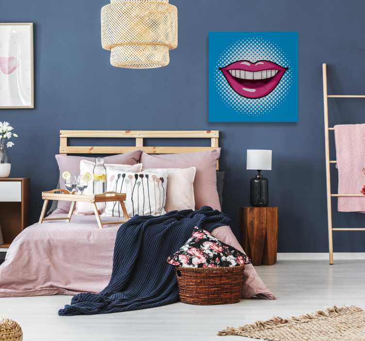 Pop Art Mond canvas schilderij - TenStickers