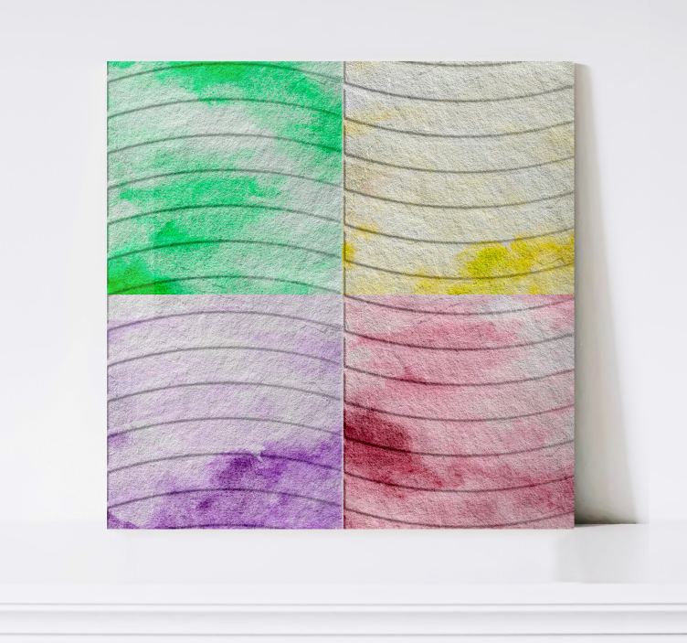 Ramblas tegels Canvas schilderij woonkamer - TenStickers