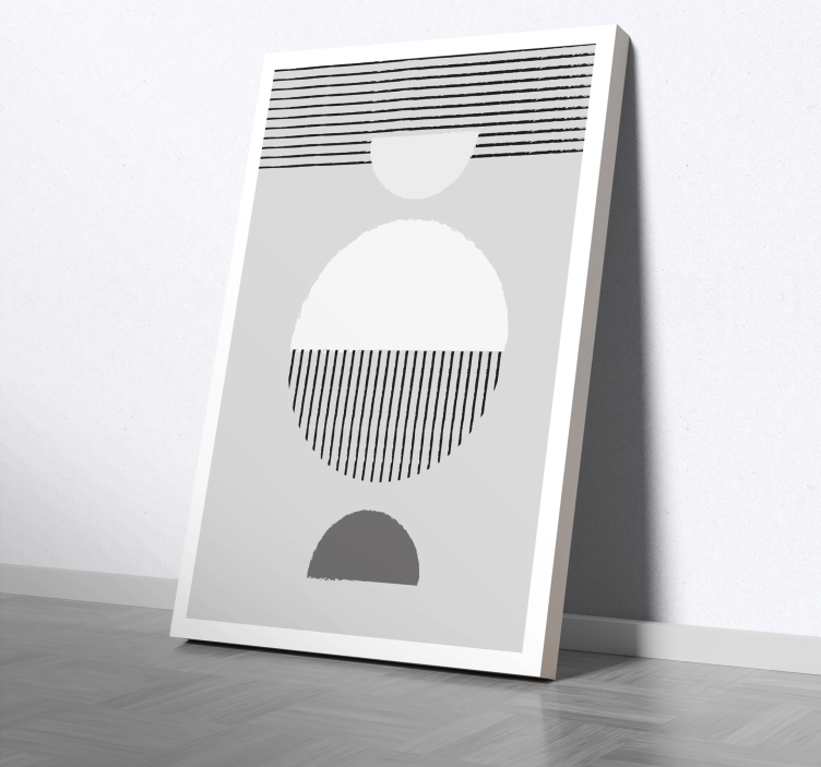 Scandinavische stijl Canvas schilderij eetkamer - TenStickers