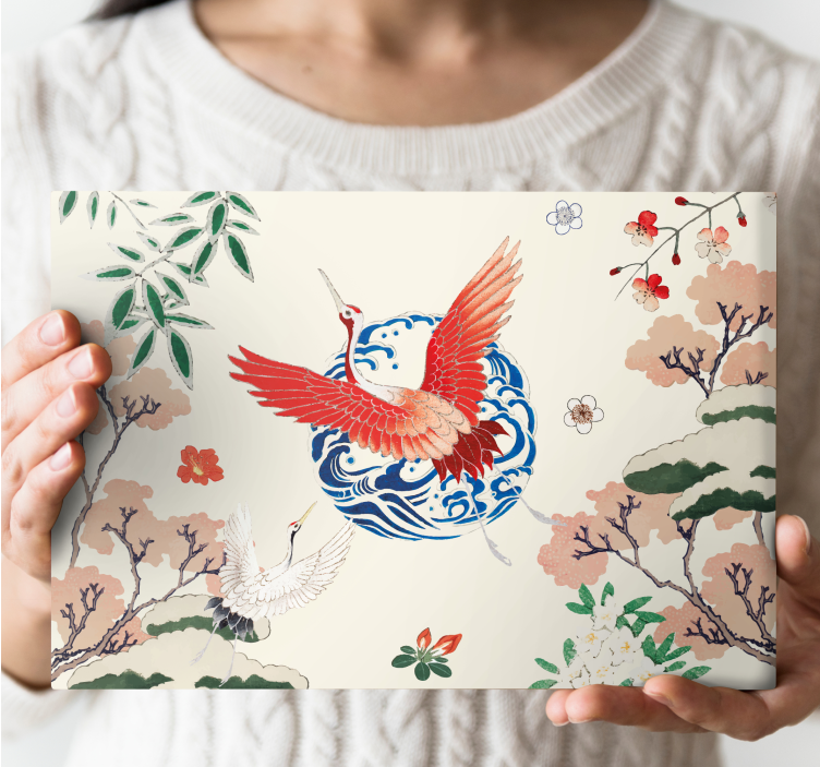 Vintage canvas schilderij Chinoiserie - TenStickers