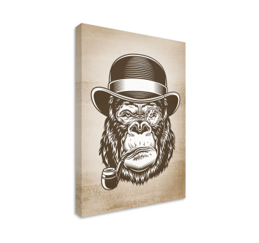 Heerlijke gorilla Canvas schilderij dieren - TenStickers