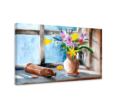 Canvas schilderij keuken Vintage keukenplanten - TenStickers