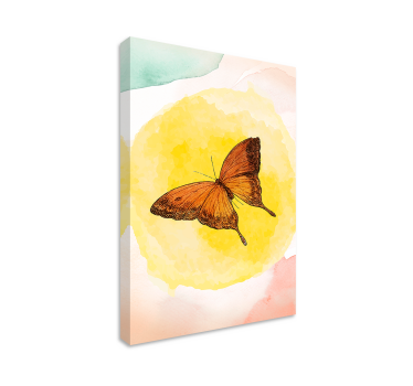 Canvas schilderij vlinder elegant vlinderontwerp - TenStickers