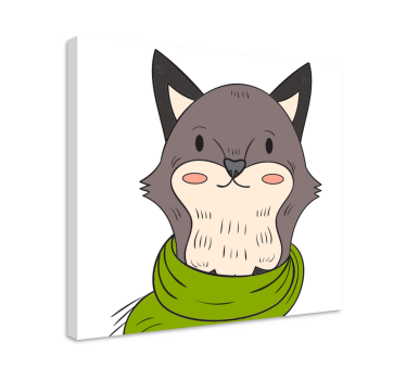 Canvas schilderij dieren vriendelijk dier karakter - TenStickers