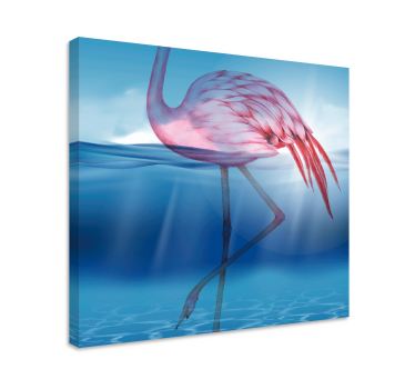 Canvas schilderij vogels elegante flamingo pose - TenStickers