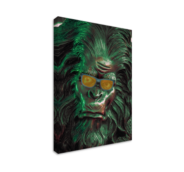 Stijlvol gorilla gezicht Canvas schilderij - TenStickers