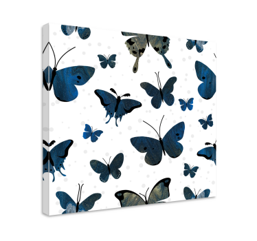 Diverse vlinderpatronen Canvas schilderij vlinder - TenStickers