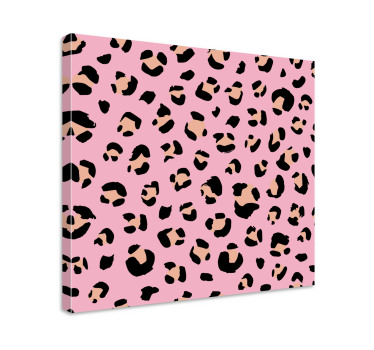 Canvas schilderij dieren luipaardvlek motief - TenStickers