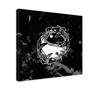 Canvas schilderij Zen Yin yang evenwicht vis - TenStickers