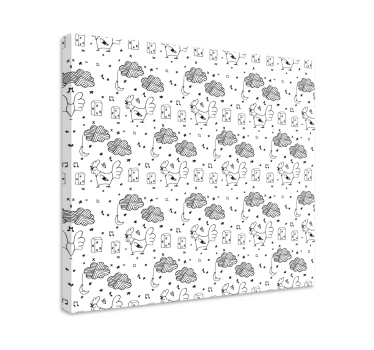 Canvas schilderij dieren charmante gevederde vrienden - TenStickers
