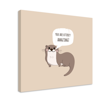 Canvas schilderij  woordspeling over dieren - TenStickers