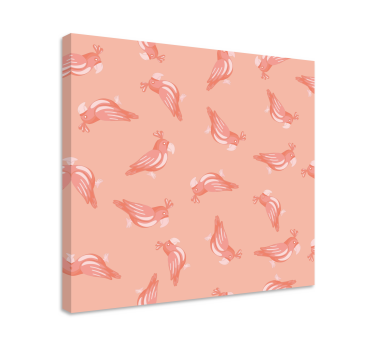 Canvas schilderij vogels schattige vogelpatronen - TenStickers