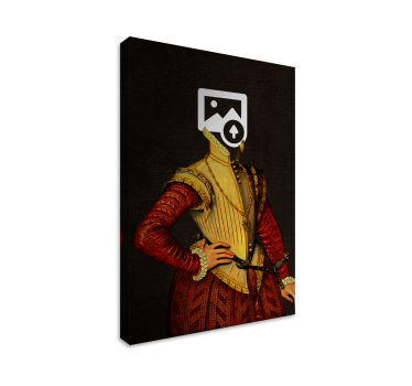 Canvas schilderij aristocratische hond - TenStickers
