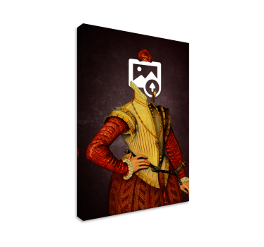 Aanpasbare schilderij aristocratische kat - TenStickers