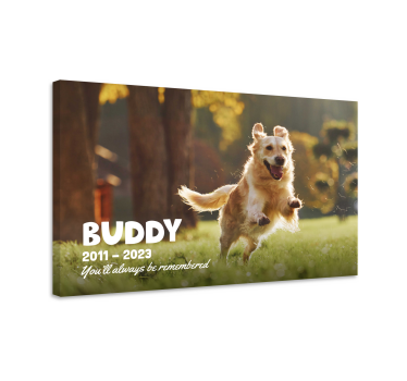 Canvas data en naam Ik herinner me huisdier - TenStickers