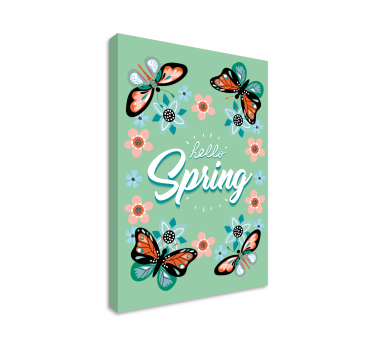 Hallo lente Canvas schilderij woonkamer - TenStickers