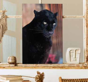 3D canvas schilderij Luipaard stalking - TenStickers