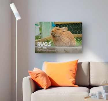 Canvas data en naam Ik herinner me huisdier - TenStickers