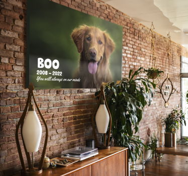 Canvas data en naam Ik herinner me huisdier - TenStickers