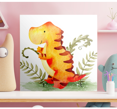 Canvas schilderij dinosaurussen Trots - TenStickers