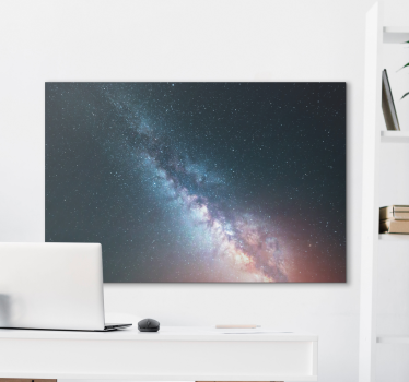 Canvas schilderij Sterrenhemel blauwe nacht - TenStickers