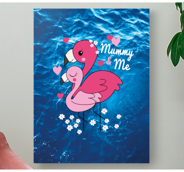 Canvas schilderij dieren liefdesvogels - TenStickers