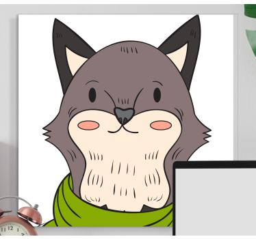 Canvas schilderij dieren vriendelijk dier karakter - TenStickers