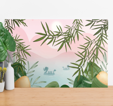 Canvas schilderij dinosaurus majestueus meerwezen - TenStickers