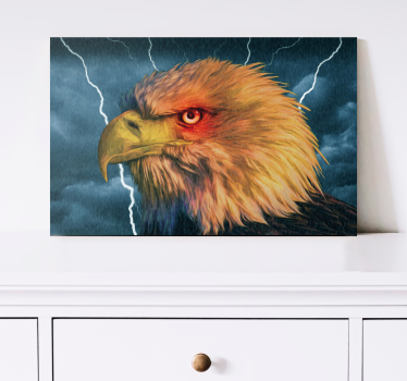Canvas schilderij hond majestueus adelaarsportret - TenStickers